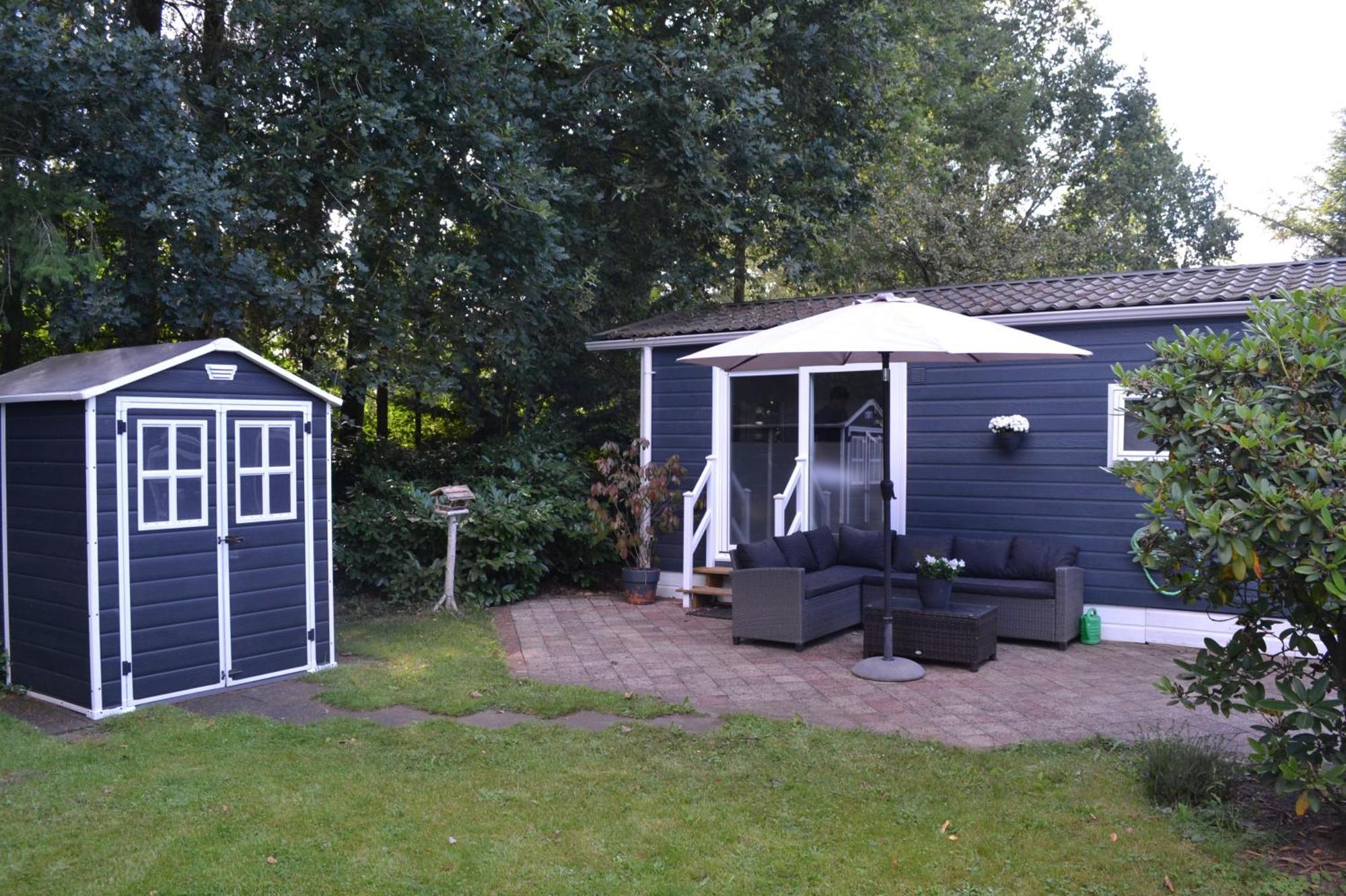 Modern Chalet In De Bossen Van De Veluwe Epe Bagian luar foto