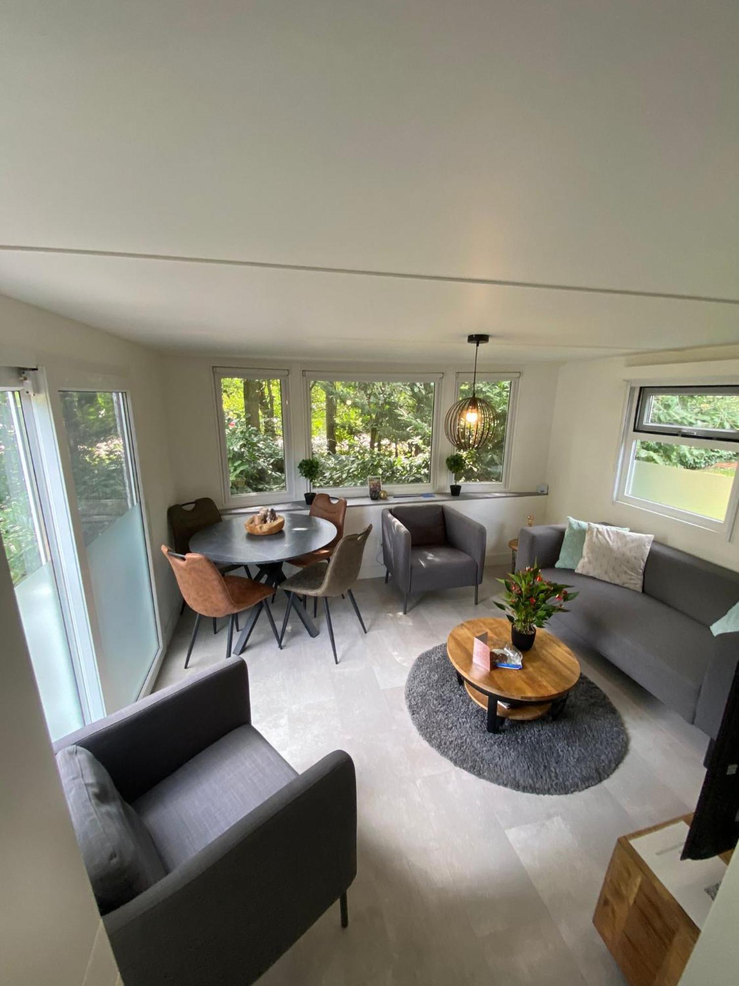 Modern Chalet In De Bossen Van De Veluwe Epe Bagian luar foto